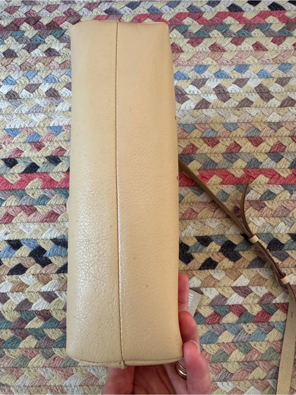 Ladies MADEWELL Perforated Beige Tote Bag with Crossbody Strap - Picture 5 of 5